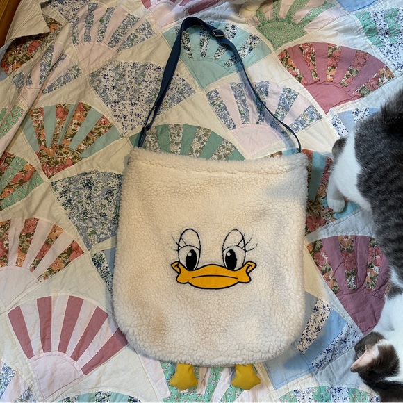 White teddy duck tote bag - Picture 1 of 6
